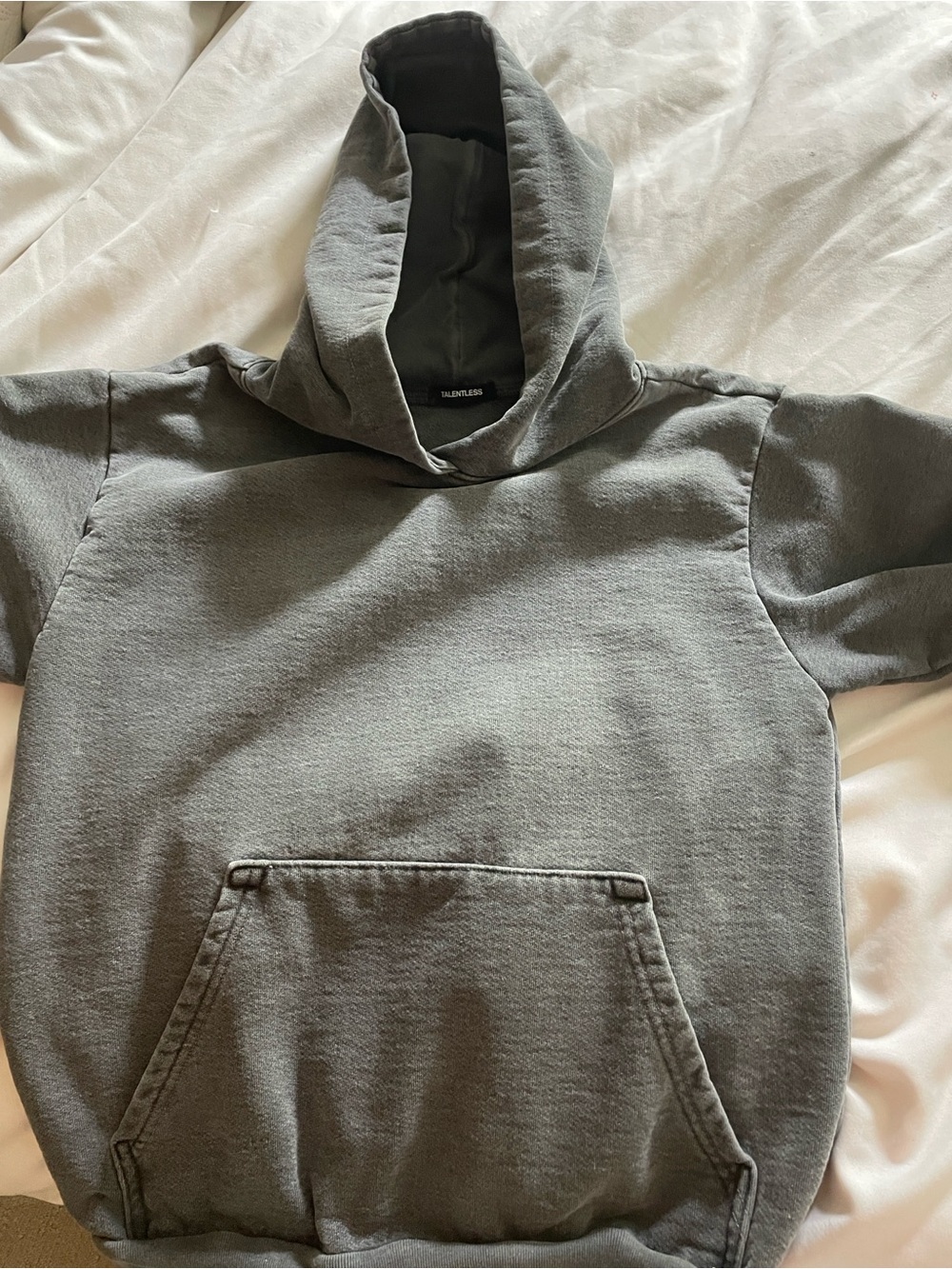 TALENTLESS Charcoal Hoodie in Dark Gray